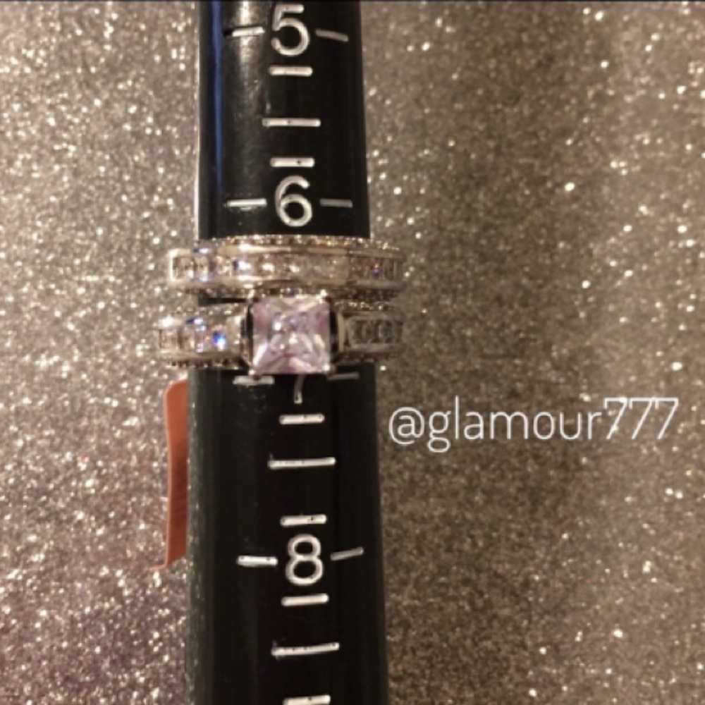 🛍Diamond Ring Set (simulated) - Picture 5 of 8